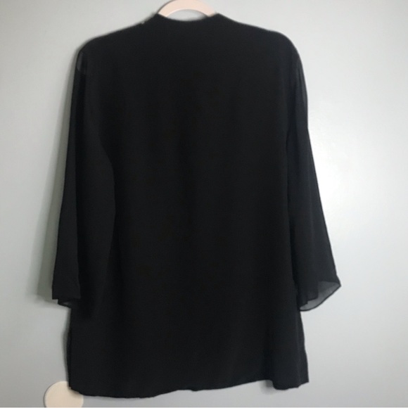 Vintage Bonnie Roseman Silk Tunic Top SZ 14 - Picture 7 of 9